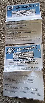 Team Edge R/C Car Gyromax Owner's Manual Instructions Guide 2343-US-REV1