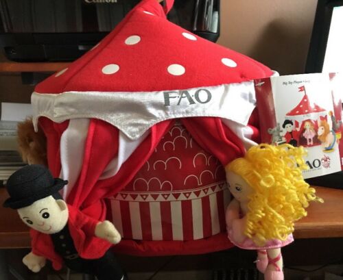 FAO Schwarz Big Top Circus Playset Includes Plush Animals and Tent New