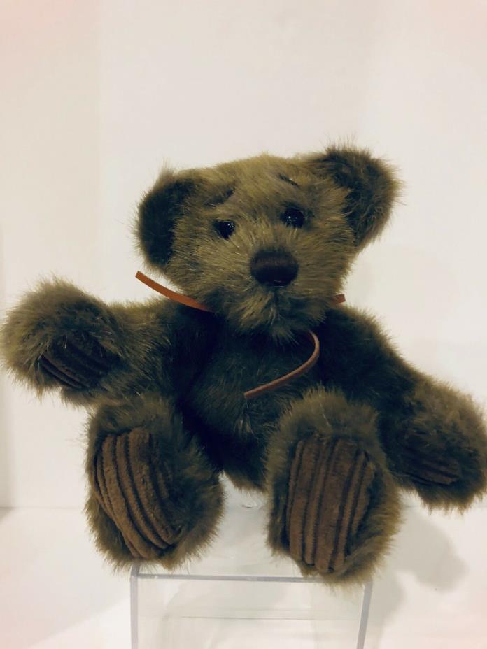 First & Main Minky Schminky Brown Plush Teddy Bear 8