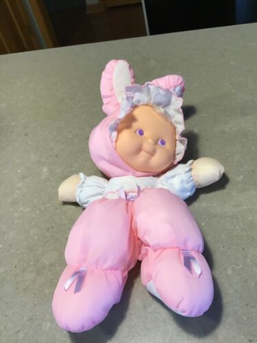 Fisher Price  Puffalump Pink Bunny Rabbit Doll Lovey Security   1991