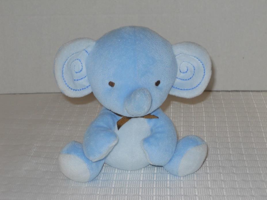 Fisher Price 2012 My Little Snugamonkey BLUE ELEPHANT 6” Plush Lovey  #95660