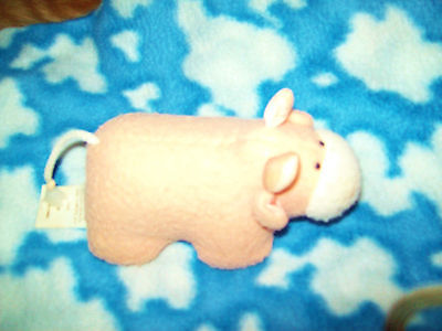 1968 Fisher Price Vintage Small Mooing Plush Cow  #1318