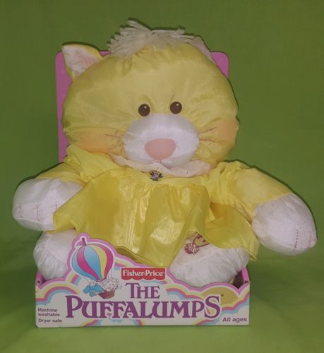 2006 Fisher Price The Puffalumps Yellow Cat Plush