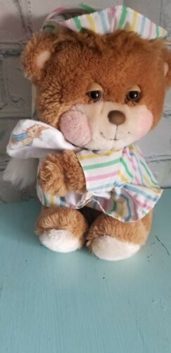 Vtg 1980's Fisher Price Plush Sleepy Teddy Bear Beddy Bear