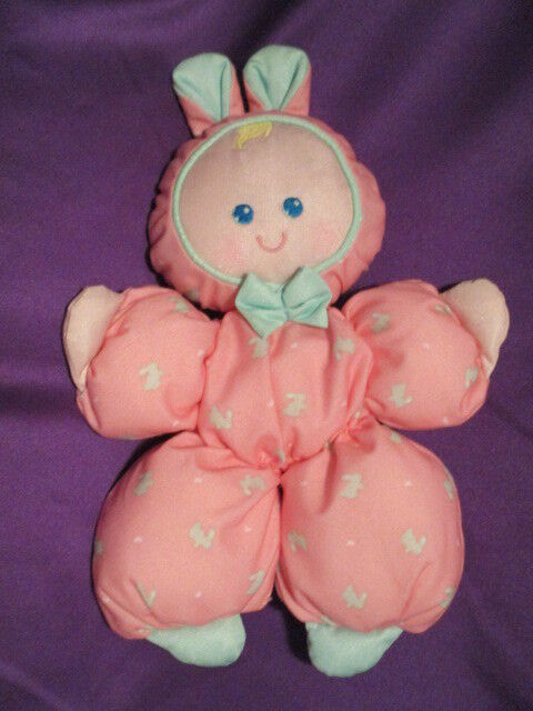 Fisher Price Slumber Babies Pink Bunny 1992 11