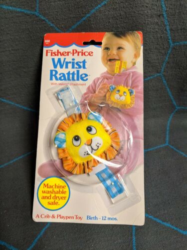 Vintage Collectible Fisher Price Wrist Rattle Lion