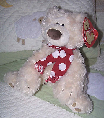 Gund Soft Off-White Stuffed EMMA Teddy Bear EUC 9