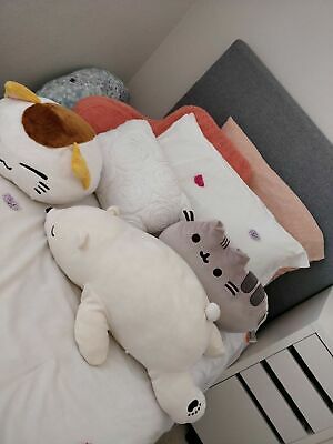 GUND Pusheen Cat Plush Stuffed Animal Pillow, Gray, 16.5
