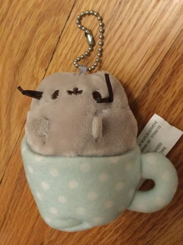 Pusheen Coffee Mug Tea Cup Blind Box Mystery Mini Plush Cat KeyChain Gund