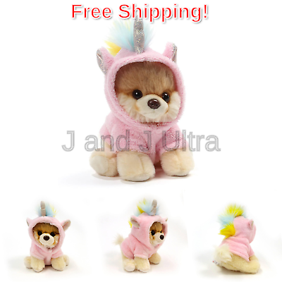 GUND World’s Cutest Dog Boo Itty Bitty Boo #044 Unicorn Stuffed Animal Plush,...