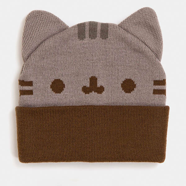 NEW! PUSHEEN Cat Ears Face Beanie Hat Cap – Rare HTF! NWT!