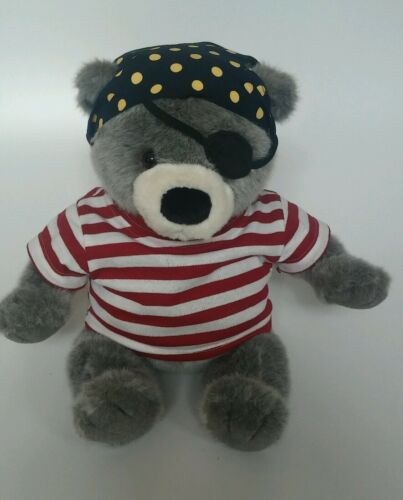 LANDS END  plush BLUE BEAR PIRATE   by GUND    17 INCH    2000 LIMITED EDITION