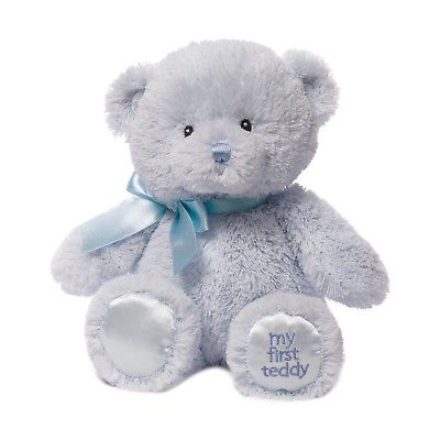 Baby GUND My First Teddy Bear Stuffed Animal Plush, Blue, 10