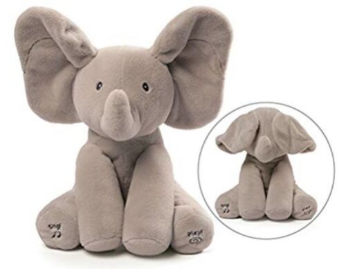Peek-a-Boo Animated Talking Singing Flappy The Elephant Plushie Stuffed Animal