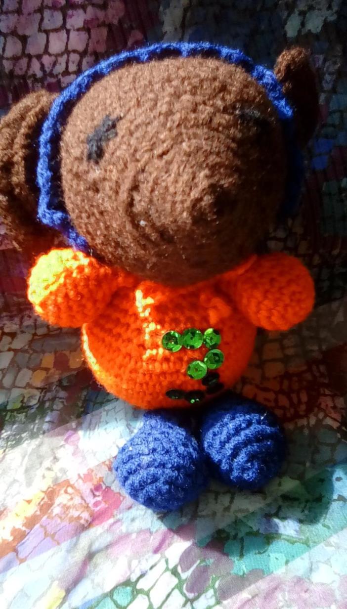 Crochet Elephant, Brown