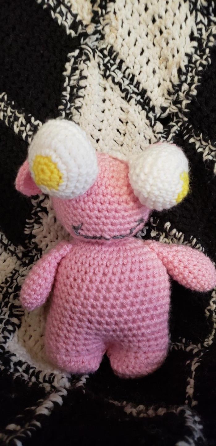 Pink monster crochet