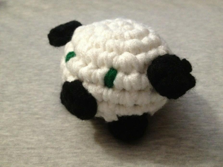 Handmade White/Black Crochet Chibi Baby