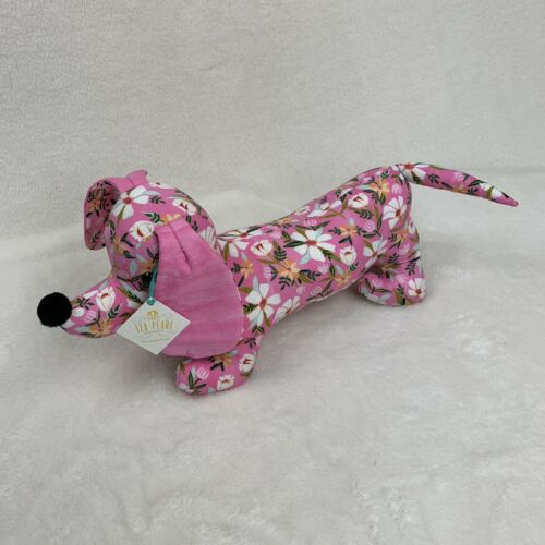 IZA Pearl Handmade Pink Stuffed Animal Dachshund Dog