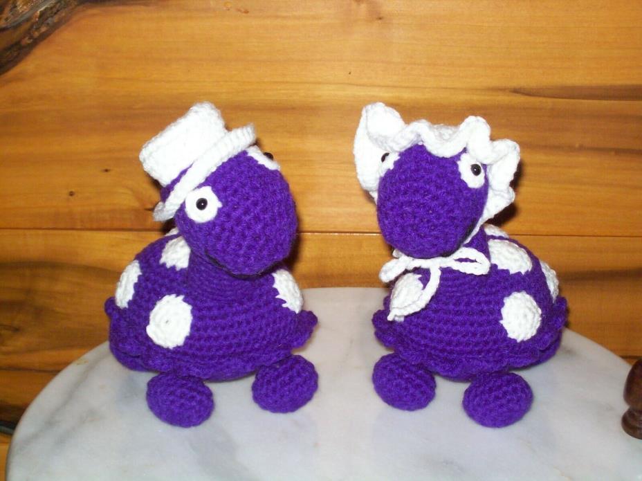 Crochet set of 2 Turtles animal toy doll handmade