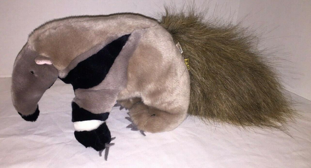 Wild Republic Plush Stuffed Animal Anteater Hairlike Tail Soft