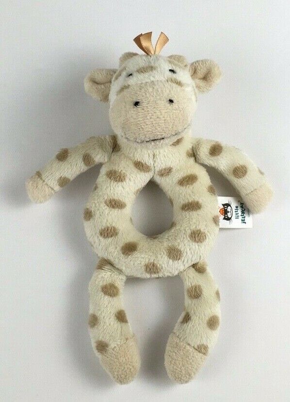 Jellycat Little Jellycat Georgie Giraffe Grabber Rattle Plush Baby Toy