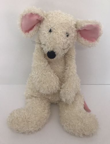 Jellycat Mouse Bunglie Plush Stuffed Animal Toy Cream Pink Medium 16
