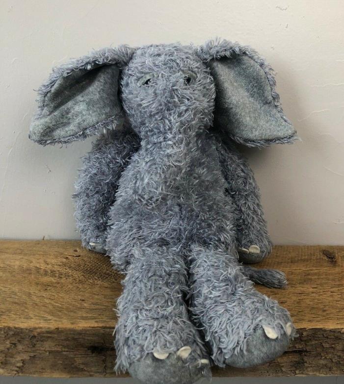 Jellycat Junglie Bunglie Elephant Blue Gray 13” Retired Plush London Stuffed