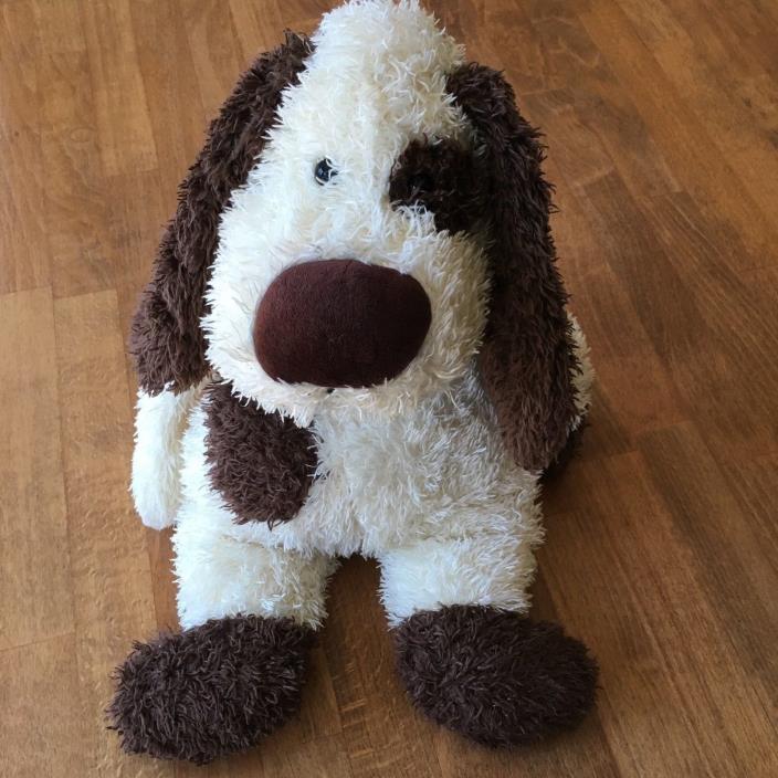 Jellycat Malcolm Mutt Cream Brown Bunglie Dog Plush Stuffed Animal 16 in
