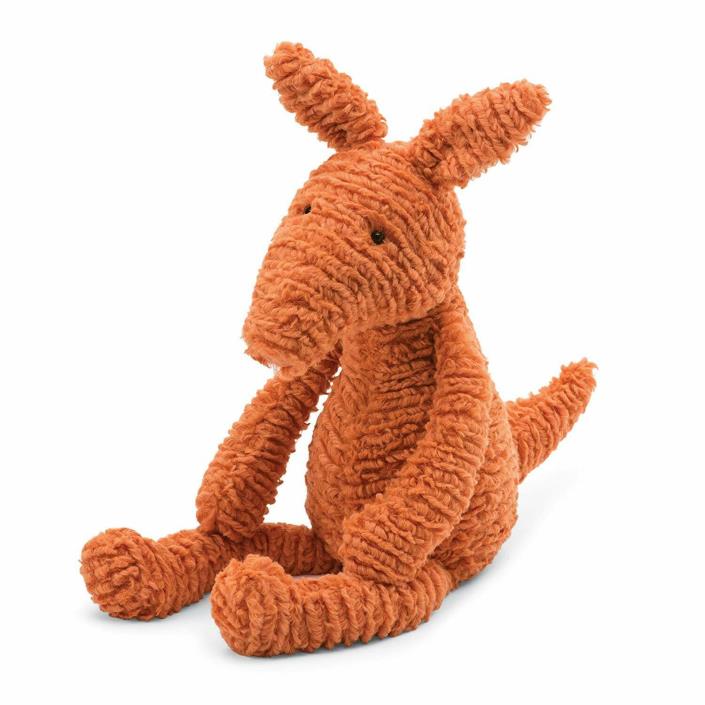 Jellycat Plush Knitwit Aardvark Orange Stuffed Animal Baby Kids Toy Anteater New