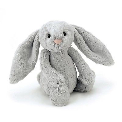 Jellycat Bashful Grey Bunny, Medium - 12