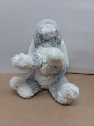 JELLYCAT London white grey Bashful Bunny Rabbit Plush Stuffed Animal