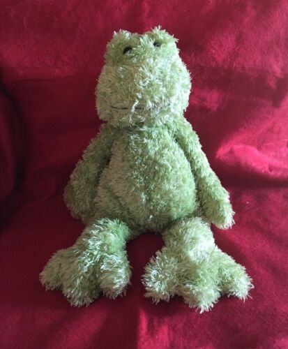 Jellycat Bunglie Plush Beanbag Shaggy Green Medium Fuddlewuddle Frog 12