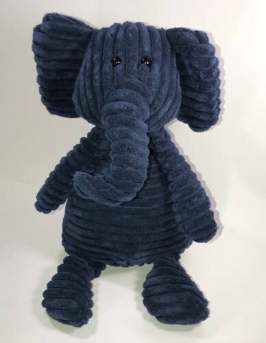 Jellycat Cordy Roy Elephant Navy Blue Plush 15 Inch Stuffed Animal Zipper Pouch