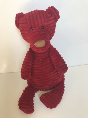 Jellycat Teddy Bear Crimson Red Corduroy Cordy Roy 16