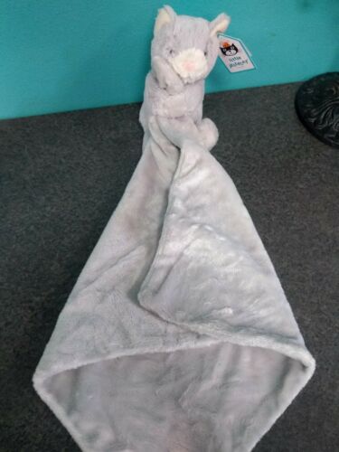 Jellycat Bashful Grey Kitty Soother Baby Security Blanket
