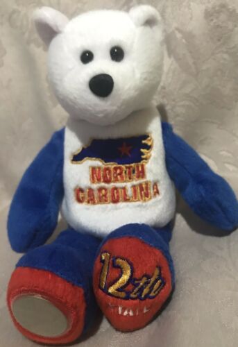 Limited Treasures State Quarters Coin Teddy Bear North Carolina #12