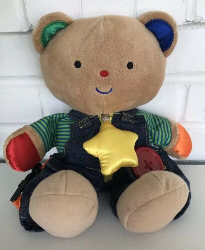 Melissa & Doug K's Kids Bear Teddy Wear Plush Learn to Dress Doll Soft Toy
