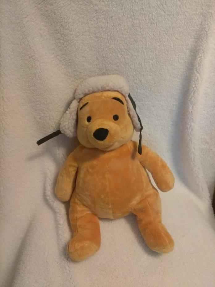 Winnie The Pooh in hat Plush stuffed animal Disney toy 15