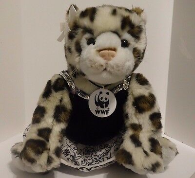 Build a Bear WWF Leopard Black Sequin Top White Black Embroidery Skirt BABW