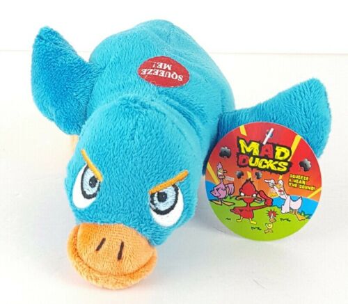 Mad Ducks P.I.I 2011 Plush W/ Quack Sounds Kids Toy Gift 3+ Blue Duck Only