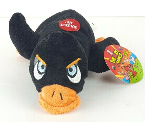 Mad Ducks P.I.I 2011 Plush W/ Quack Sounds Kids Toy Gift 3+ Black Duck Only
