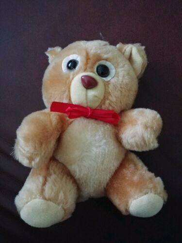 Soft Things Inc Gold and Tan Bow Tie Teddy Bear 6