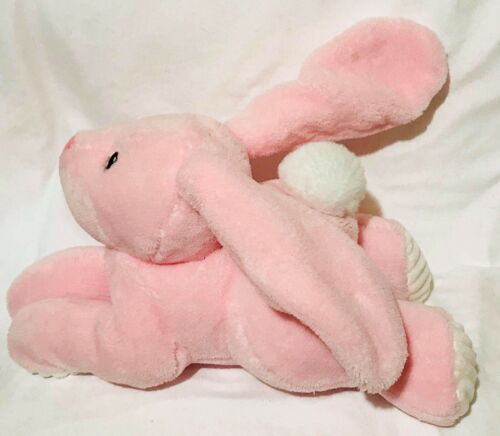 Spark Create Imagine Pink Plush Rabbit Bunny Lovey Rattle Crinkle Baby Toy 12