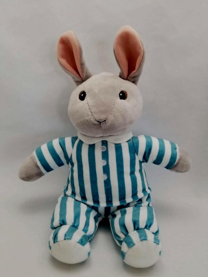 Kohls Cares Goodnight Moon Plush Bunny Rabbit Blue Striped Pajamas 14