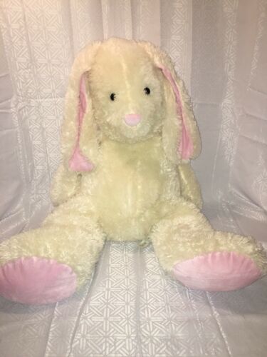 VGUC-HTF-34” 2016 Toys R Us Cream Bunny Rabbit Plush Easter Jumbo Off White