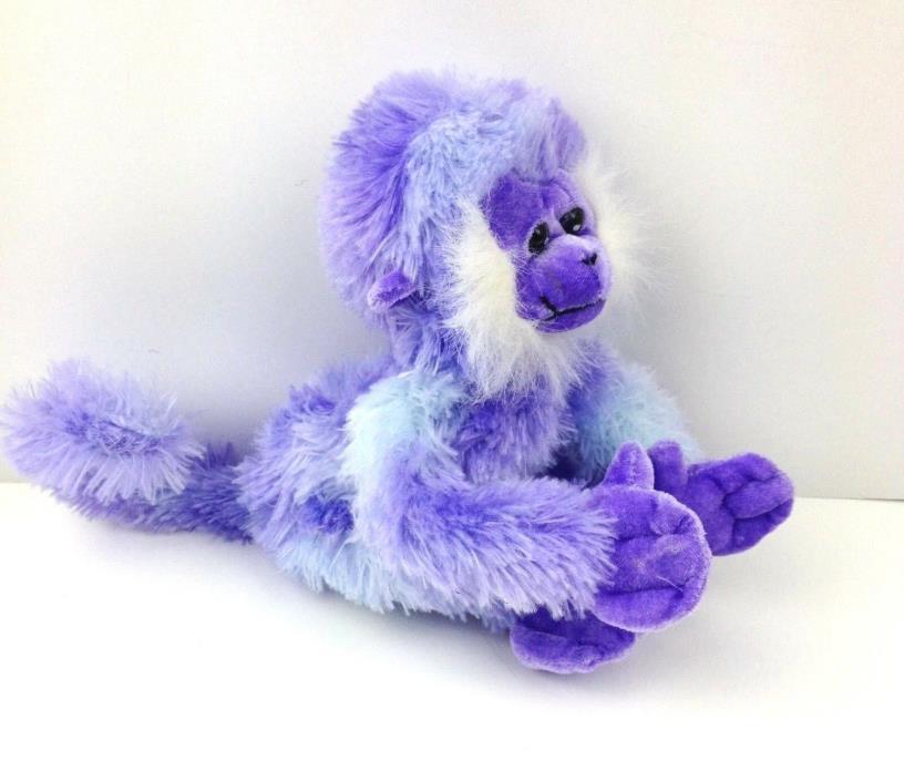 Ideal Toys Direct Purple Bendable Poseable Small Monkey Plush Stuffed Animal