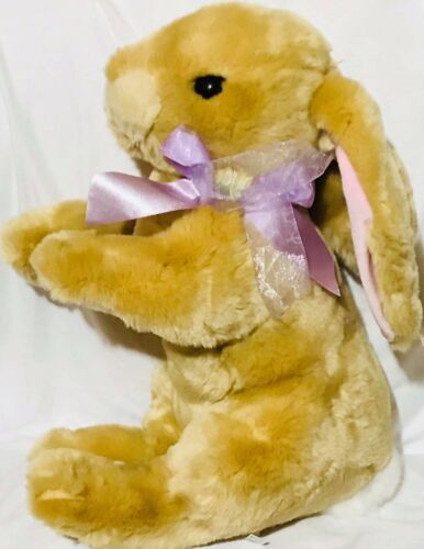 Easter Commonwealth Bunny Rabbit Cottontail Floppy Ears Purple Bow 17