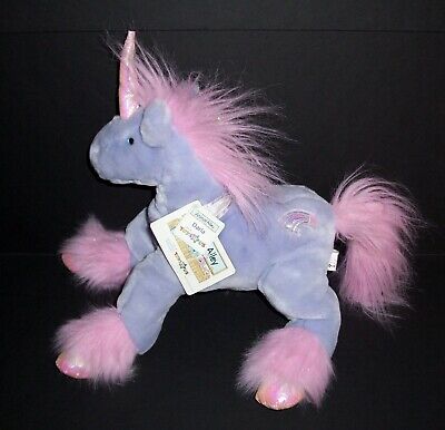 Animal Alley Purple Pink DARLA Unicorn Plush Sparkle Mane Iridescent Stuffed Toy