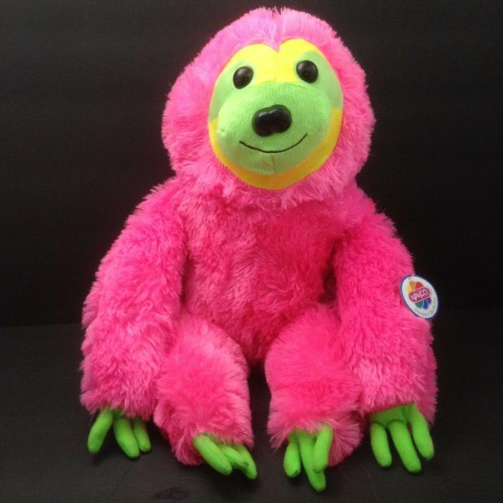 Nanco Pink Plush Stuffed Three-Finger Sloth 17