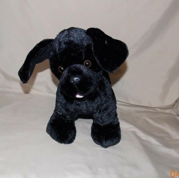 Build A Bear Workshop Black Labrador Lab Puppy Dog stuffed plush 12